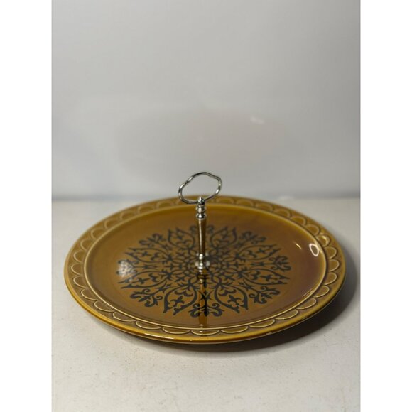 VTG Homer Loughlin Castilian Dinnerware By Coventry Round Serving Plate Decor - Picture 3 of 6